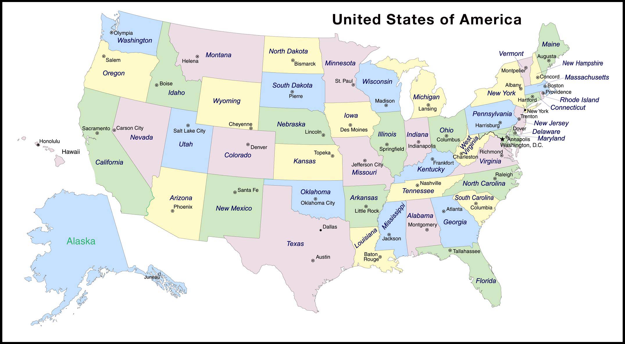 United States Of America Map